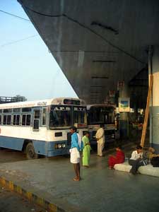 estacion de autobuses en Vijayawada