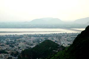 vista aerea de Vijayawada