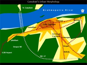 mapa de guwahati