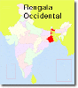 mapa pequeño de localizacion de bengala