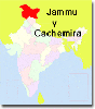 mapa señalando cachemira y jammu
