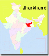 localizacion de jharkhand en India