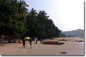 En la playa Kudle de Gokarna