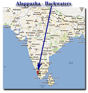 localizacion de alappuzha en india