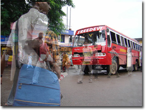 Un autobús en Kottayam
