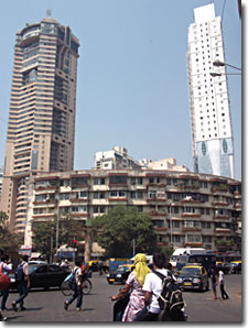 una calle de mumbai