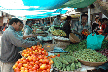 Mercado en Kohima