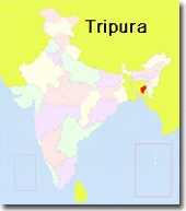 localizacion de tripura en india