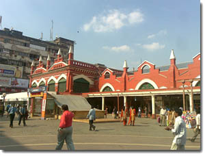 un mercado de Calcuta