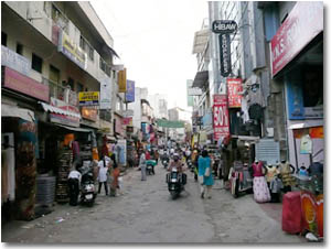 una calle de bangalore