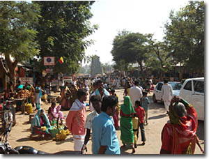 Bazar en Hampi