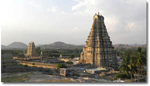 templo virupaksha visto desde alto