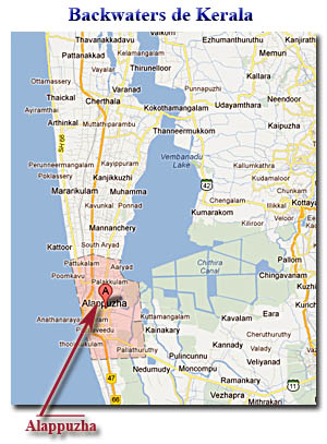 localizacion de alappuzha en Kerala