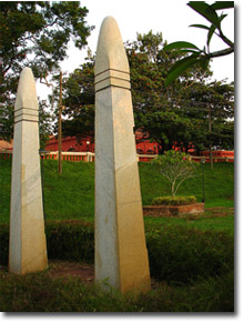 columnas En el Palacio de Kanakakunnu