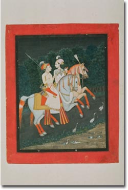 pintura mostrando a Baz Bahadur