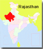localizacion de Rajastan en India