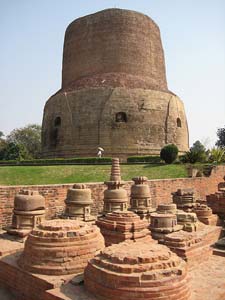 Una stupa en Sarnath