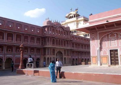 Edificios del Palacio de la Ciudad de Jaipur