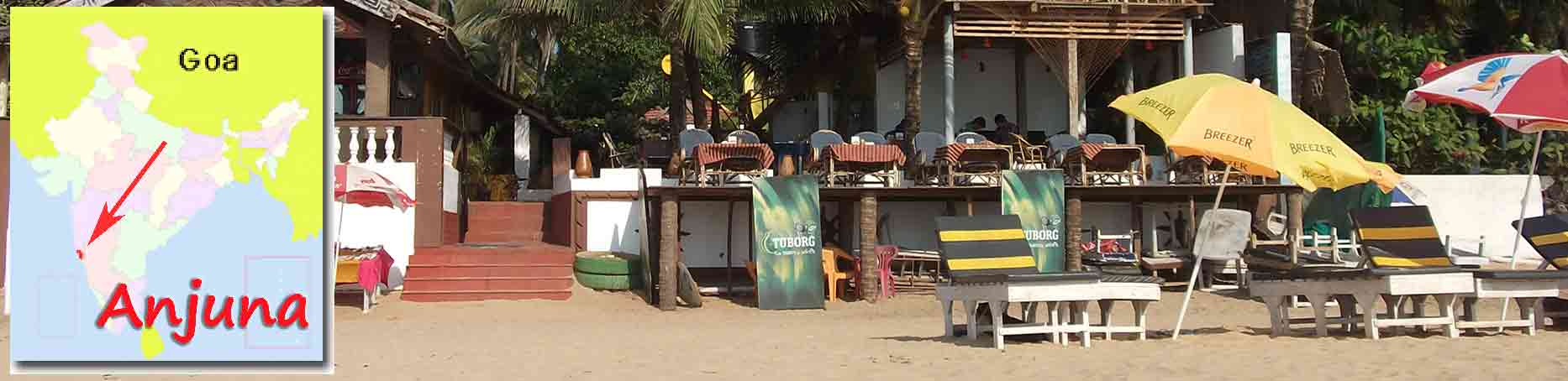 Bar en playa Anjuna