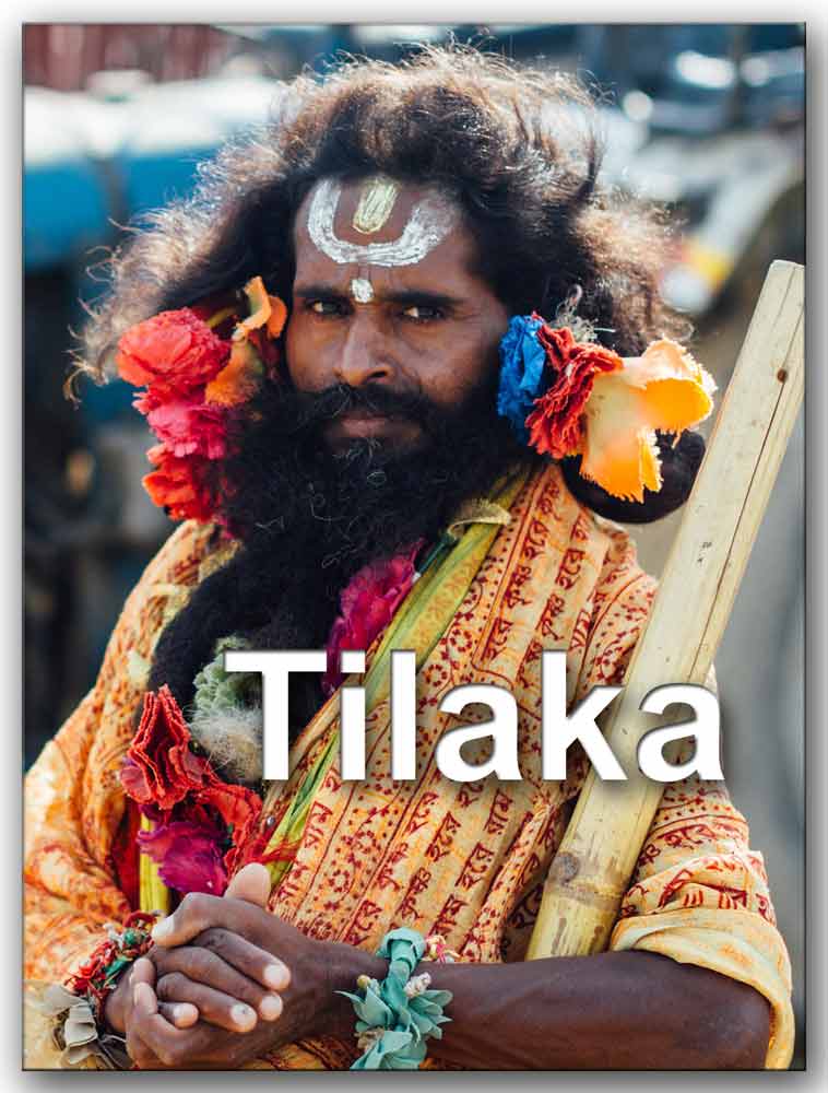 Hombre con Tilaka
