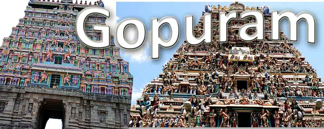 El gopuram es la entrada al recinto sagrado del templo